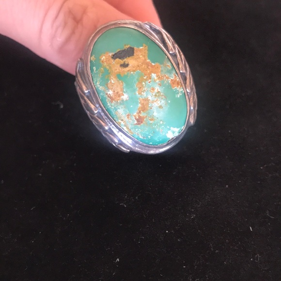 Vintage Green Turquoise Ring - Picture 5 of 8